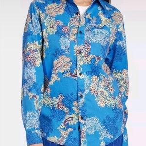 NWT men’s long sleeve button up shirt. Size Large